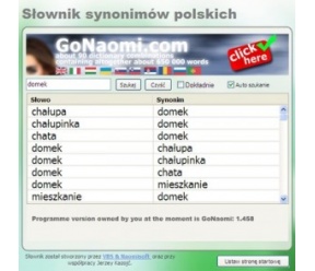 GoNaomi Słowniki Synonimów 1.458