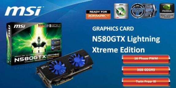 GeForce GTX 580 Lighting Xtreme Edition