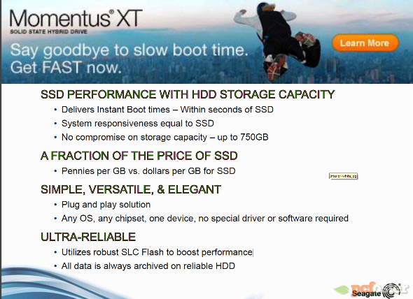 Seagate Momentus XT 750 GB