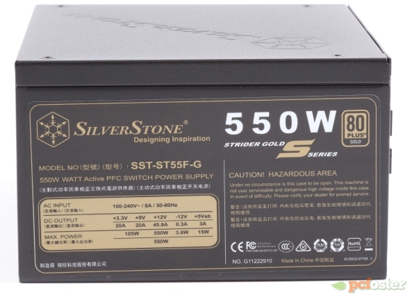 SilverStone Strider Gold S 550 W 