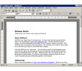 AbiWord 2.8.2