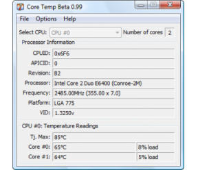 CoreTemp 0.99.5.26