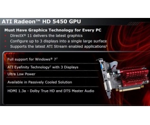 Informacje o kartach ATI Radeon HD 5450