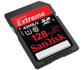 SDXC SanDisk Extreme - 128 GB karty pamięci