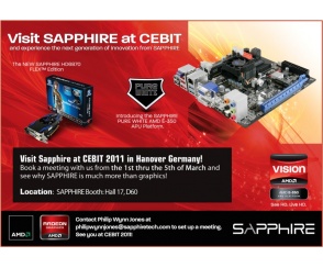 Zobacz najciekawsze produkty SAPPHIRE na Cebit 2011