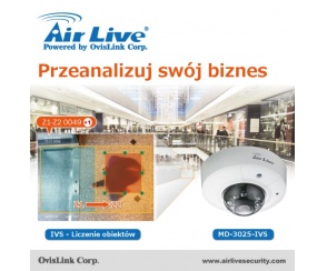 Funkcja liczenia obiektów w kamerach IP AirLive wyposażonych w IVS