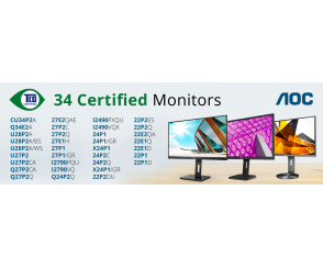 Monitory biurowe AOC z certyfikatem TCO Certified 9 generacji