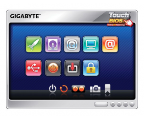 GIGABYTE prezentuje aplikację TouchBIOS