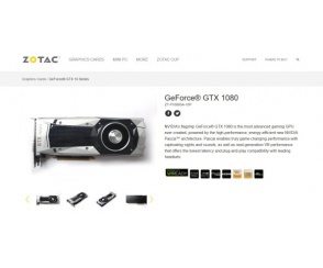 Zotac GeForce GTX 1080