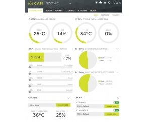 NZXT CAM z nowymi aplikacjami mobilnymi i podkręcaniem GPU