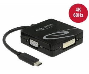 Delock: adapter USB Typ-C do obsługi wielu wyjść wideo