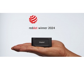 Dysk zewnętrzny Kingston XS1000 został nagrodzony Red Dot Design Award 2024