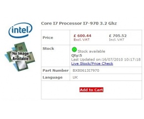 6-rdzeniowy Core i7 970 już w sklepach!