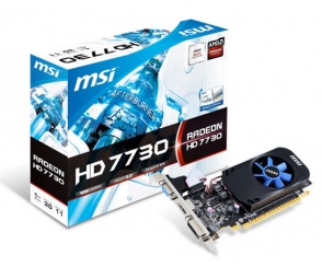 MSI HD 7730 LP - zajmuje tylko jeden slot