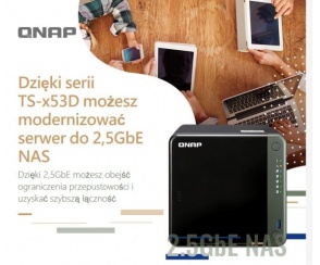 QNAP prezentuje serię TS-x53D 2.5GbE NAS z 4-rdzeniowymi CPU Intel