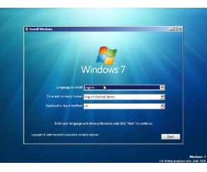 Test Windows 7 Ultimate Beta 1