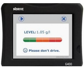 Ndrive G400- nawigacja GPS z alkomatem