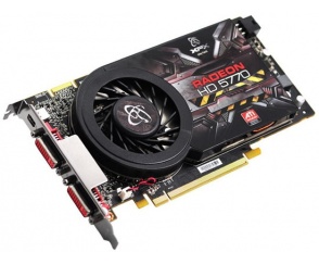 Dwa jednoslotowe Radeony HD 5770 od XFX