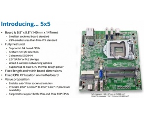 Intel 5x5 - płyta główna dla procesorów Skylake