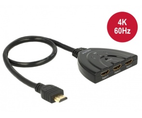 Trzy źródła, jeden ekran - przełącznik Delock HDMI UHD