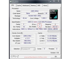 Athlon II X3 405e