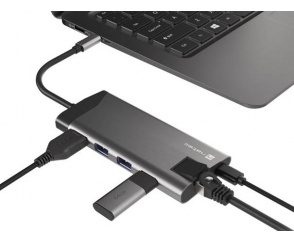 Natec Fowler Plus - wielofunkcyjny adapter USB-C z ośmioma portami rozszerzeń