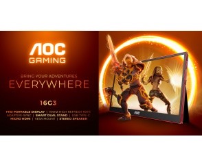 Gaming bez ograniczeń: przenośny monitor  IPS 144 Hz – AOC GAMING 16G3