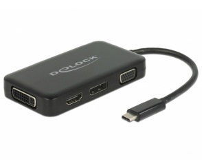 Delock: adapter o czterech różnych wyjściach wideo Delock: adapter o czterech różnych wyjściach wideo