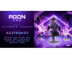 QD-OLED z odświeżaniem 500 Hz oraz  HDR True Black 500 – bezkompromisowy monitor AGON PRO