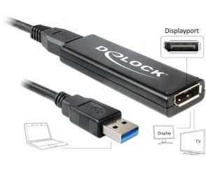 Adapter Delock USB 3.0  Displayport