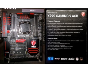 X99S Gaming 9 ACK - nowe płyty od MSI