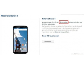 Nexus 6 w Europie już od 18 listopada