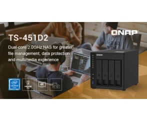 QNAP prezentuje 4-zatokowego NAS-a TS-451D2 z Intel J4025 i HDMI oraz swój pierwszy przełącznik sieciowy 2,5GbE