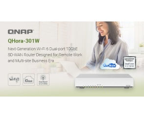 QNAP prezentuje QHora-301W – zaawansowany router SD-WAN z dwoma portami 10GbE