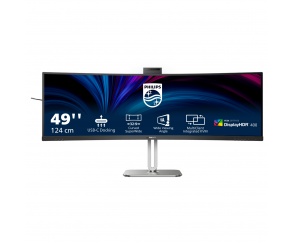 Biurowy monitor Philips z 49-calową matrycą i funkcją Busylight