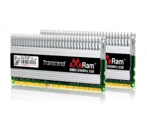 aXeRam DDR3-2000 od TRANSCEND