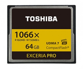 Toshiba Exceria Pro - nowe karty pamięci CompactFlash