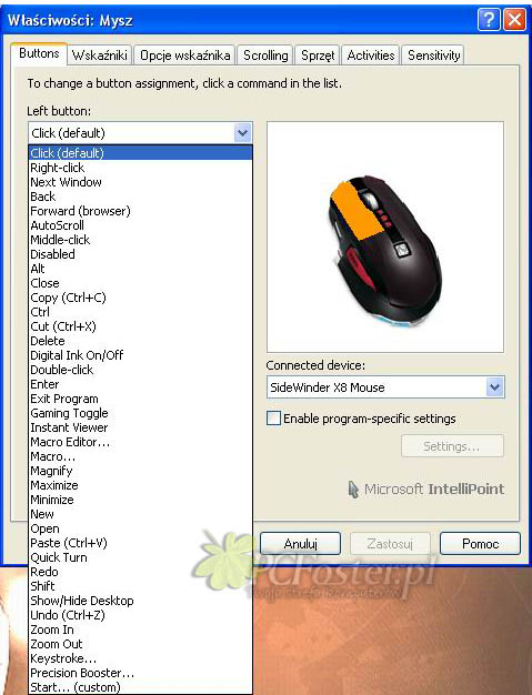 MICROSOFT SideWinder X8 Gaming Mouse