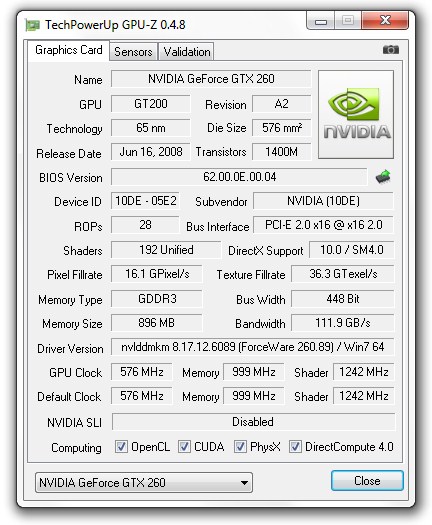 GPU-Z 0.4.8