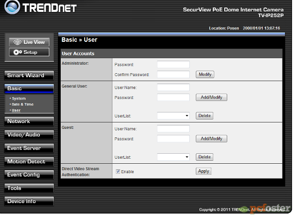 Trendnet TV-IP252P