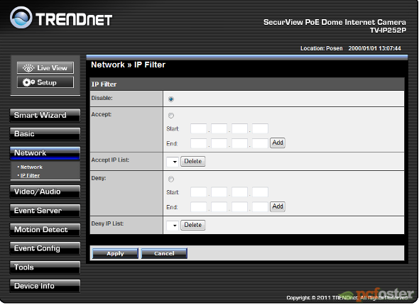 Trendnet TV-IP252P