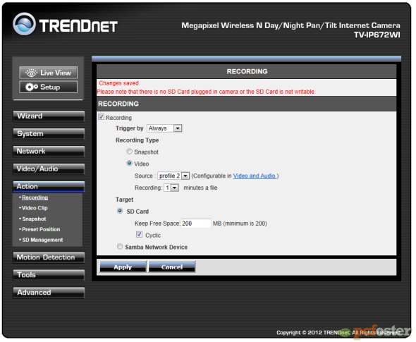 Trendnet TV-IP672WI