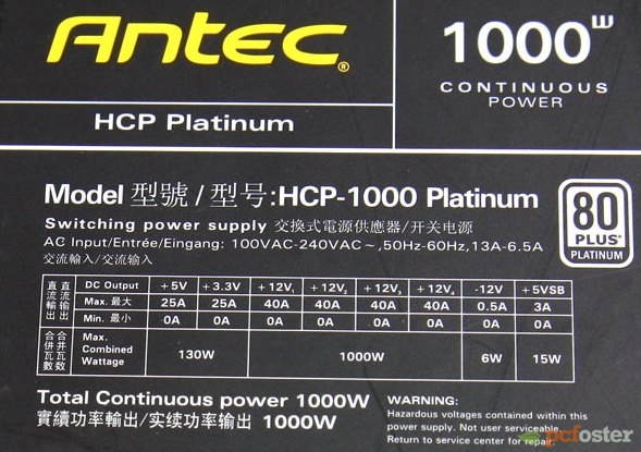 Antec High Current Pro HCP 1000-EC 80 Plus Platinum