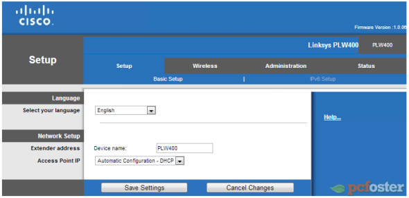 Cisco Linksys PLWK400