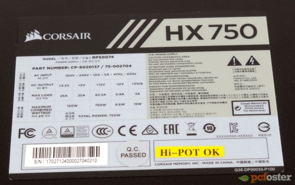 Corsair HX750