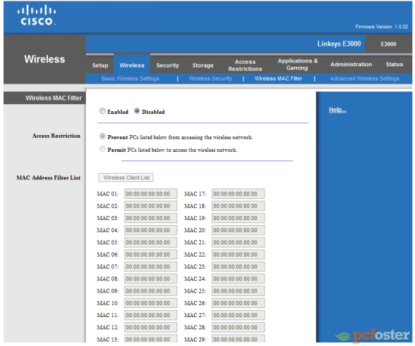 Linksys software