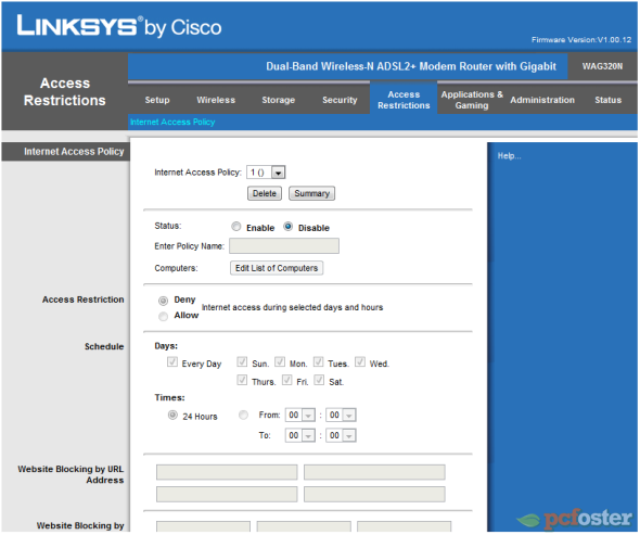 Linksys software