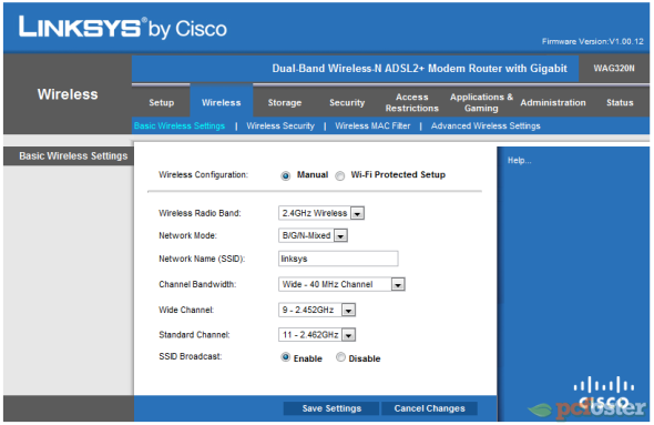 Linksys software