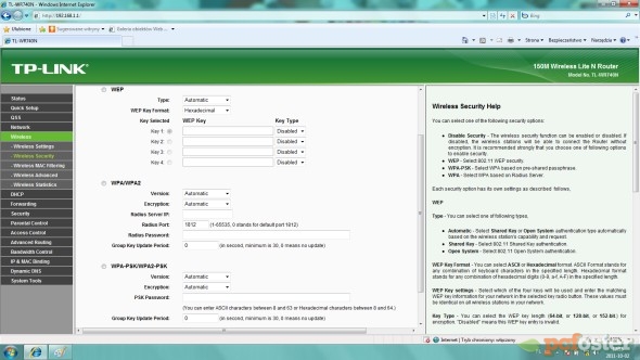 TP-Link - panel administracyjny