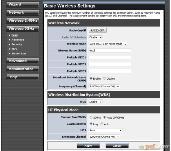 Trendnet - panel administracyjny